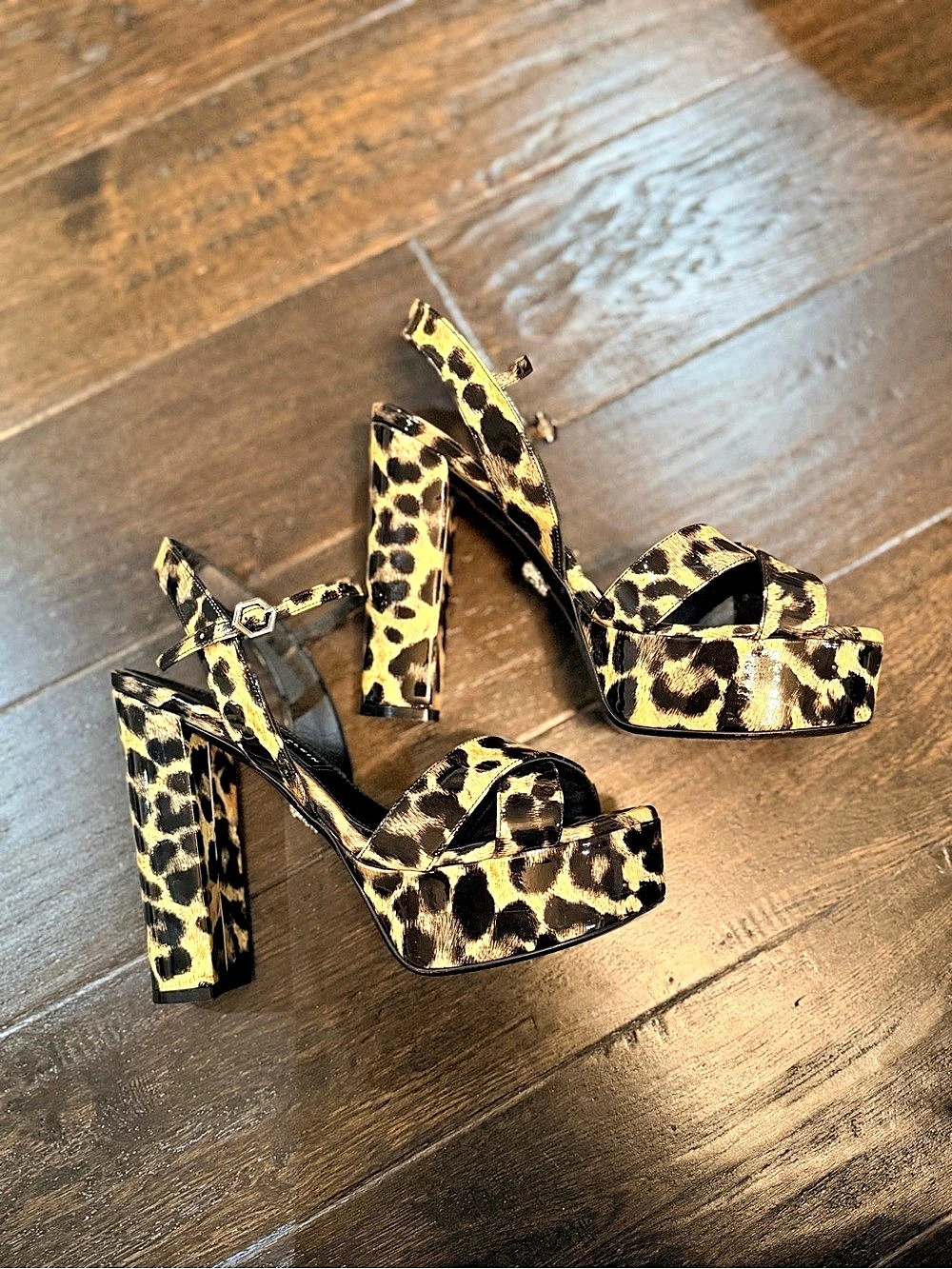 Leopard Platform Heels - Picture 3 of 3